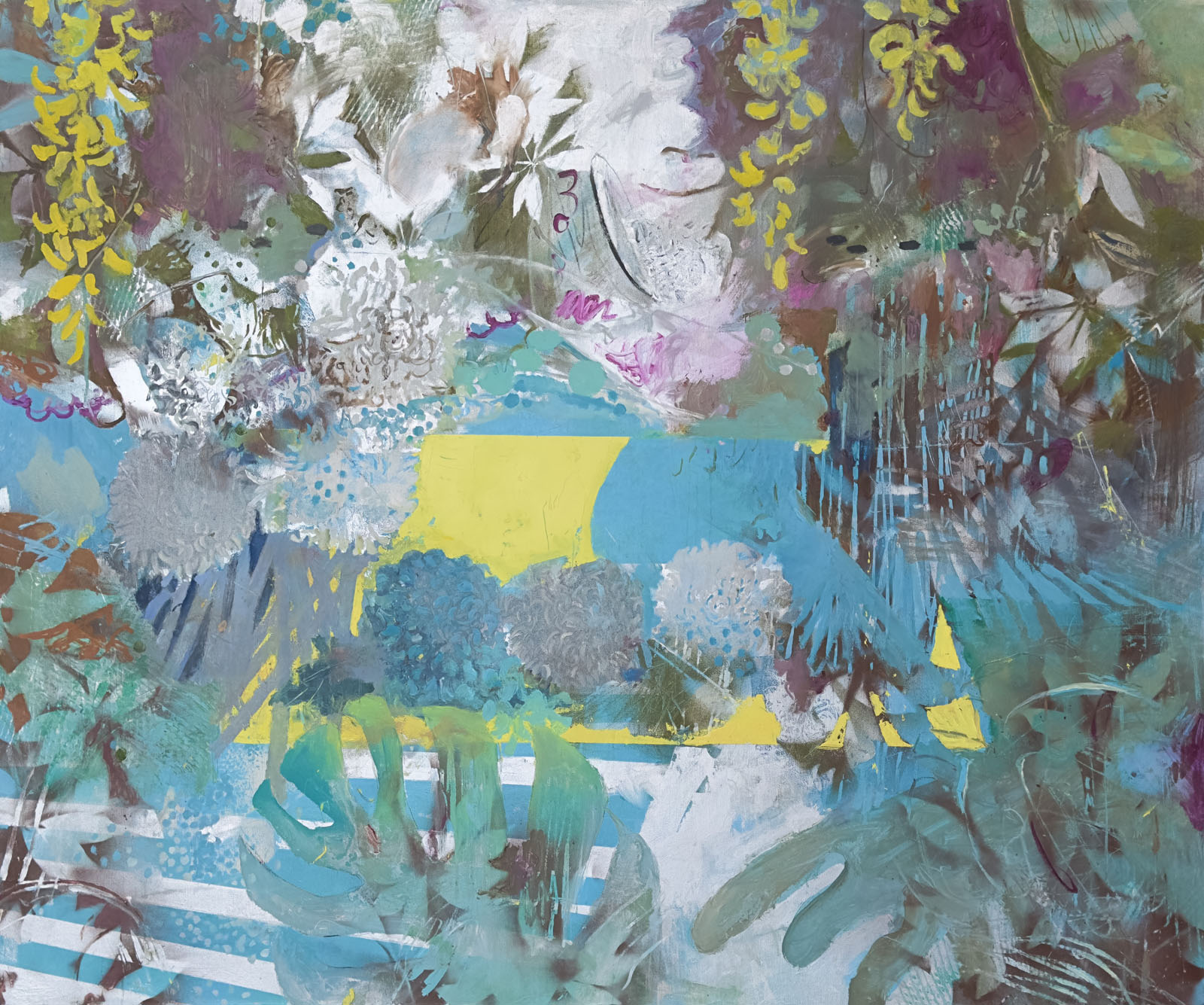 Bassin 2021, 125  x 105 cm, Oil on Canvas, Uta Reinhardt